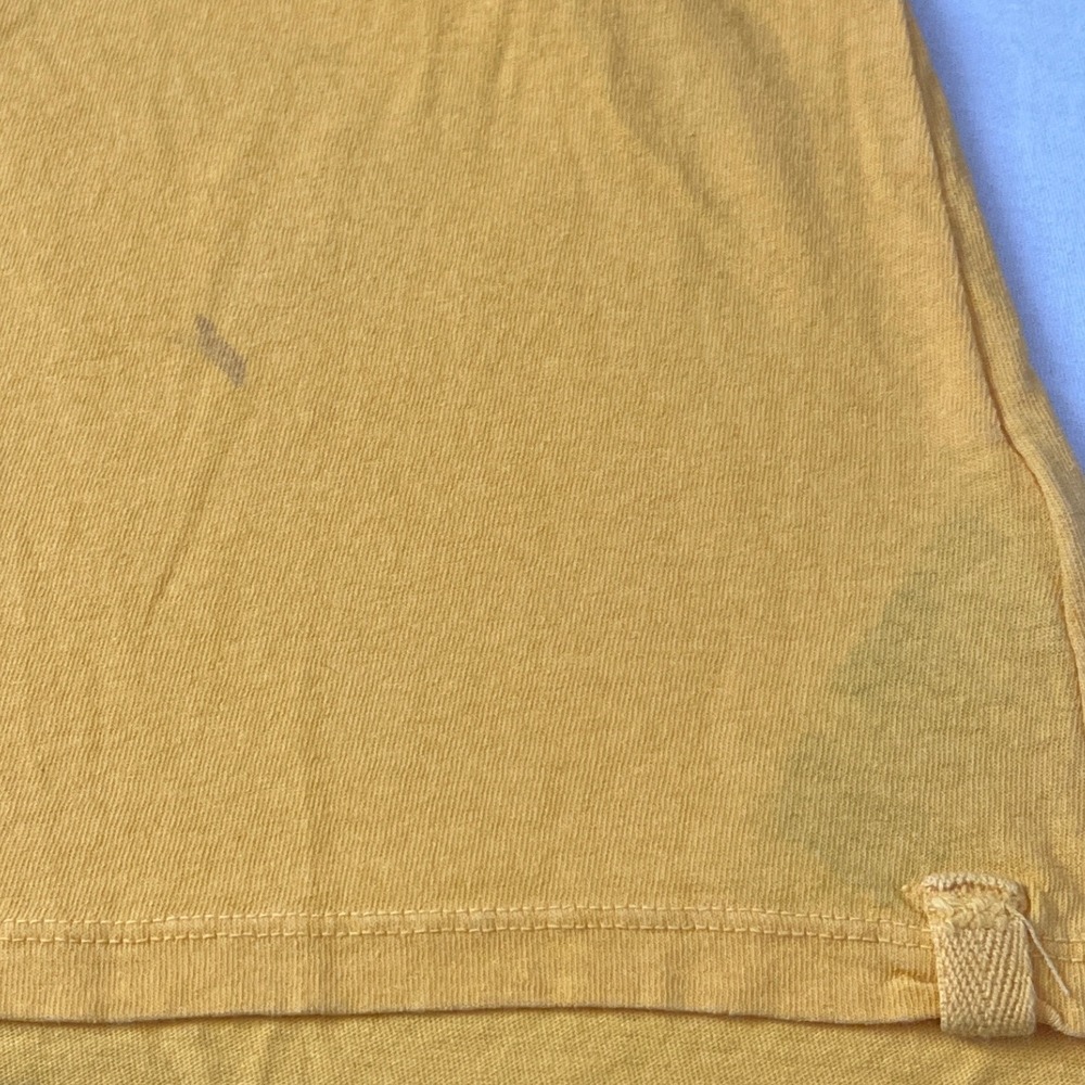 Free People We The Free Womens L Mustard Yellow Oversized Cap Sleeve Tee T-Shirt - Picture 6 of 9